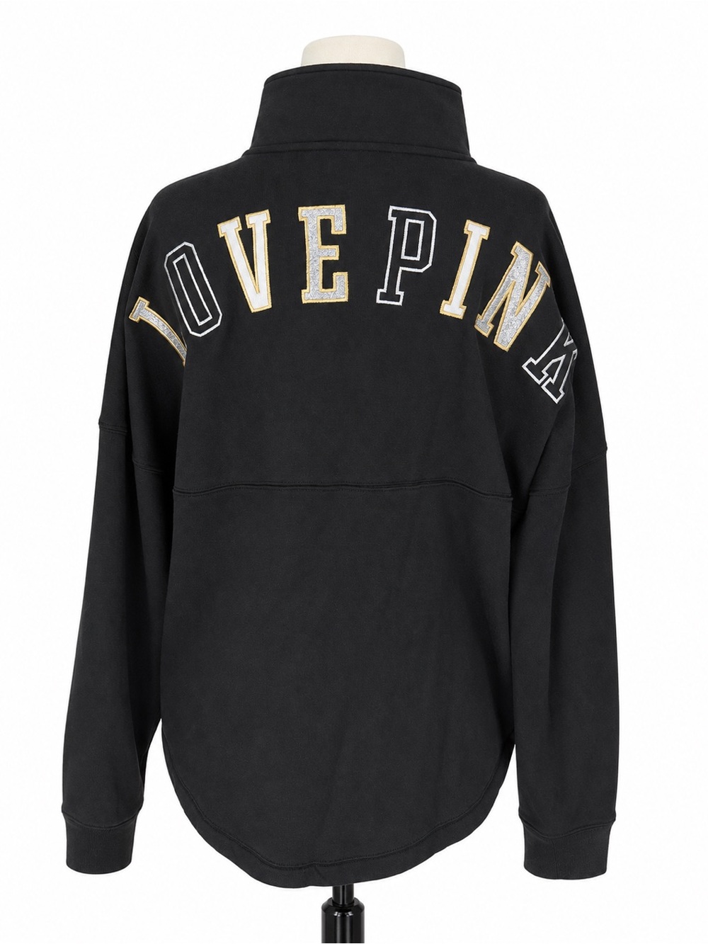PINK Victoria's Secret Black zip up Sweater